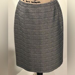 Le Suit blue with a sparkly silver tweed lined pencil skirt 10P.